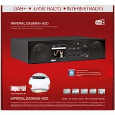 Imperial Imperial i450 radiopřijímač DAB+ / FM, internetové rádio, Bluetooth, 2.8" barevný displej, černé