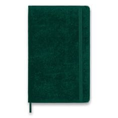 Moleskine Zápisník Velvet - tvrdé desky L, linkovaný, zelený