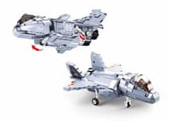 Sluban Model Bricks M38-B0931 Stíhací letoun J-20 Mighty Dragon 2v1 M38-B0931