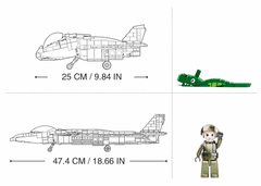 Sluban Model Bricks M38-B0931 Stíhací letoun J-20 Mighty Dragon 2v1 M38-B0931