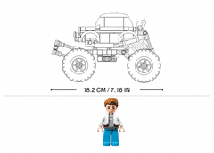 Sluban Power Bricks M38-B1158 Natahovací Zelený Off-Road BKI M38-B1158