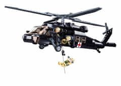 Sluban Model Bricks M38-B1012 Lékařská Army Helicoptéra UH-60 Black Hawk M38-B1012