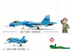 Sluban Model Bricks M38-B0985 Stíhací letoun Su-27 2v1 M38-B0985