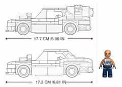 Sluban Model Bricks M38-B1085 Černý pouliční vůz 2v1 M38-B1085