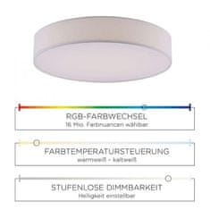 PAUL NEUHAUS VÝPRODEJ VZORKU LEUCHTEN DIRECT LED stropní svítidlo, kruhové, Smart Home, RGB plus W, bílé RGB plus 3000-5000K MEDION LD 18428-16