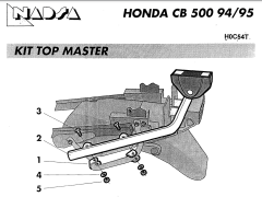 SHAD Montážní sada pro horní kufr Top master H0C54T