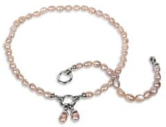 JwL Luxury Pearls Náhrdelník z pravých růžových perel JL0555