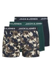 Jack&Jones 3 PACK - pánské boxerky JACCAMOFLAGE 12259089 Navy Blazer (Velikost XL)