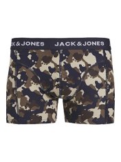 Jack&Jones 3 PACK - pánské boxerky JACCAMOFLAGE 12259089 Navy Blazer (Velikost XL)