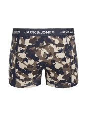 Jack&Jones 3 PACK - pánské boxerky JACCAMOFLAGE 12259089 Navy Blazer (Velikost XL)