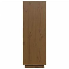 Vidaxl Skříň highboard medově hnědá 60x40x116,5 cm masivní borovice