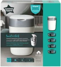 Tommee Tippee Twist & Click Koš na pleny+ 4 náplně/kazety