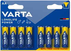 Varta baterie Longlife Power AA, 4+4ks