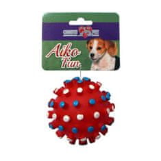 COBBYS PET AIKO FUN Míč s bodlinami 11cm gumová hračka pro psy