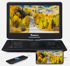 Pumpkin 15.6" přenosný DVD přehrávač auto monitor HDMI 1080P HD USB SD AV-IN/OUT