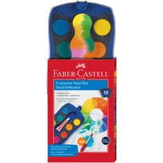 Faber-Castell Vodové barvy stavebnicové modré 12 barevné