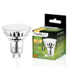 LUMILED 10x LED žárovka GU10 6W = 50W 580lm 3000K Teplá bílá 120°