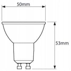 LUMILED 10x LED žárovka GU10 6W = 50W 580lm 3000K Teplá bílá 120°