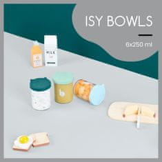 Babymoov skleněné misky s víčky ISY BOWLS 6x 250ml