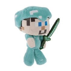 Plush Plyšová hračka Minecraft Steve diamantový mini 16cm