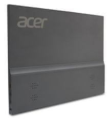 Acer LCD PM161QAbmiuuzx 15,6" IPS LED, 1920x1080, 1xMiniHDMI + 2xType-C + Audio Out, repro 1Wx2, VESA No, Black