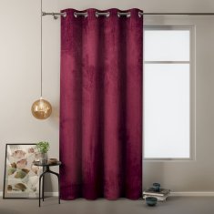 AmeliaHome Závěs Velvet 140x245 cm vínový, velikost 140x245