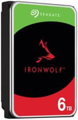 Seagate IronWolf 6TB HDD / ST6000VN006 / Interní 3,5" / 5400 rpm / SATA 6Gb/s /256 MB