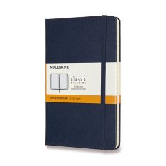 Moleskine Zápisník - tvrdé desky M, linkovaný, modrý