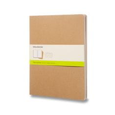 Moleskine Sešity Cahier - tvrdé desky XXL, čistý, 3 ks, karton