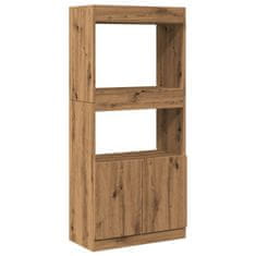 Petromila Skříň highboard dub artisan 63 x 33 x 140 cm kompozitní dřevo