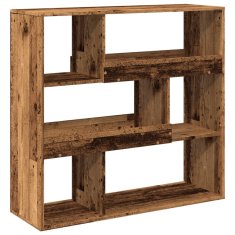 Vidaxl Knihovna / dělicí stěna old wood 100 x 33 x 94,5 cm