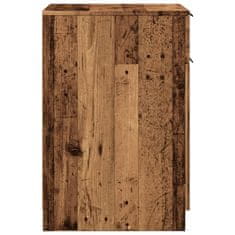 Vidaxl Skříňka k psacímu stolu old wood 33x50x75 cm kompozitní dřevo