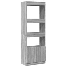 Petromila Skříň highboard šedá sonoma 63 x 33 x 180 cm kompozitní dřevo