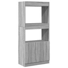 Petromila Skříň highboard šedá sonoma 63 x 33 x 140 cm kompozitní dřevo