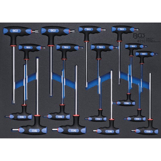 BGS technic Modul - klíče imbus, torx s T-rukojetí, 18ks - BGS 4010