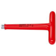 Knipex T-klíč s vnějším čtyřhranen 1/2", izolovaný 1000V, délka 165 mm - KNIPEX 98 40