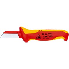 Knipex Nůž na kabely elektrikářský, izolovaný 1000V, čepel 50 mm - KNIPEX 98 54