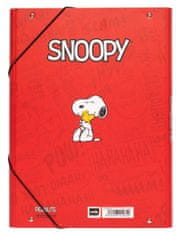 CurePink Složka s klopami Snoopy: Sen (26 x 34 x 2 cm)