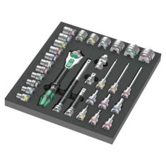 Wera Wera 150112 Ráčnová sada Zyklop 1/2" 8000 C typ 9722 v pěnové vložce Set 1 (Sada 31 dílů)