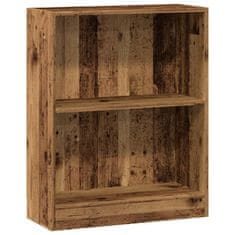 Vidaxl Knihovna old wood 60 x 24 x 76 cm kompozitní dřevo