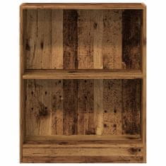 Vidaxl Knihovna old wood 60 x 24 x 76 cm kompozitní dřevo