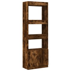 Petromila Skříň highboard kouřový dub 63 x 33 x 180 cm kompozitní dřevo