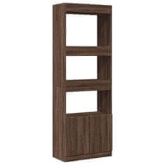 Petromila Skříň highboard hnědý dub 63 x 33 x 180 cm kompozitní dřevo