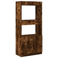 Petromila Skříň highboard kouřový dub 63 x 33 x 140 cm kompozitní dřevo