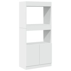 Petromila Skříň highboard bílá 63 x 33 x 140 cm kompozitní dřevo