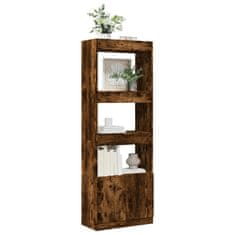 Petromila Skříň highboard kouřový dub 63 x 33 x 180 cm kompozitní dřevo