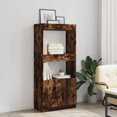 Petromila Skříň highboard kouřový dub 63 x 33 x 140 cm kompozitní dřevo