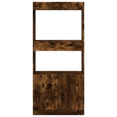 Petromila Skříň highboard kouřový dub 63 x 33 x 140 cm kompozitní dřevo