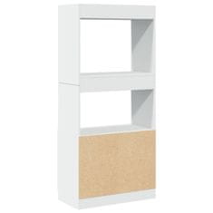 Petromila Skříň highboard bílá 63 x 33 x 140 cm kompozitní dřevo