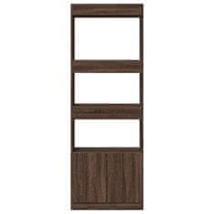 Petromila Skříň highboard hnědý dub 63 x 33 x 180 cm kompozitní dřevo